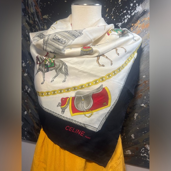 Celine Silk Scarf - Picture 1 of 8